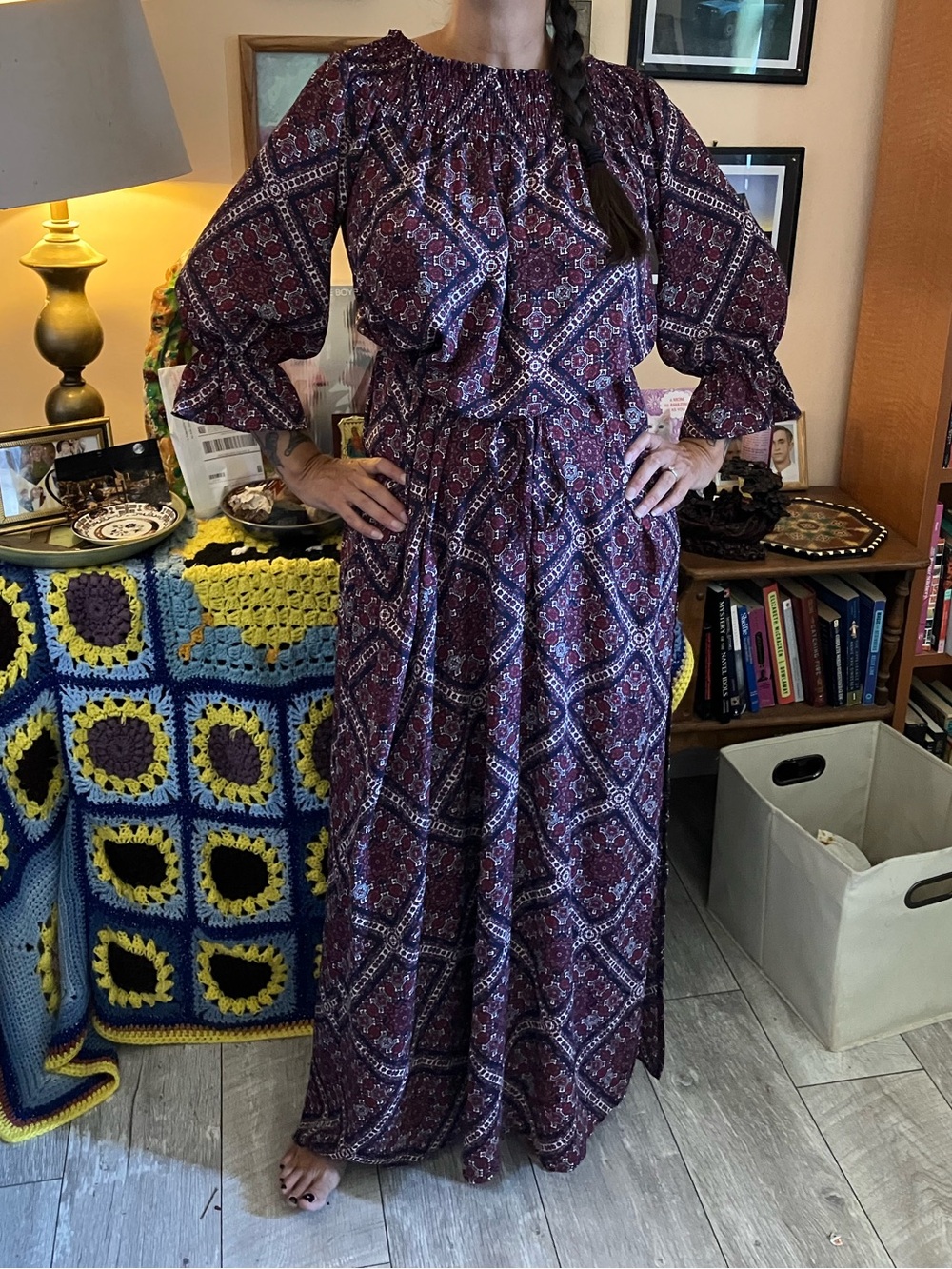 Voluminous tunic dress